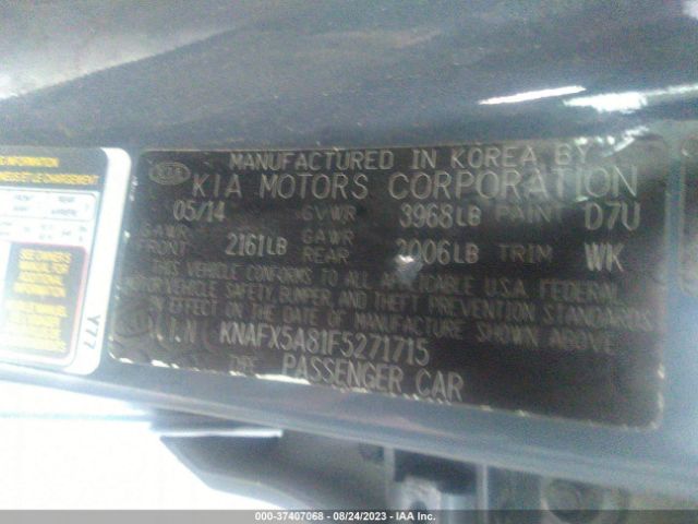 KNAFX5A81F5271715 KIA Forte 5-door Ex
