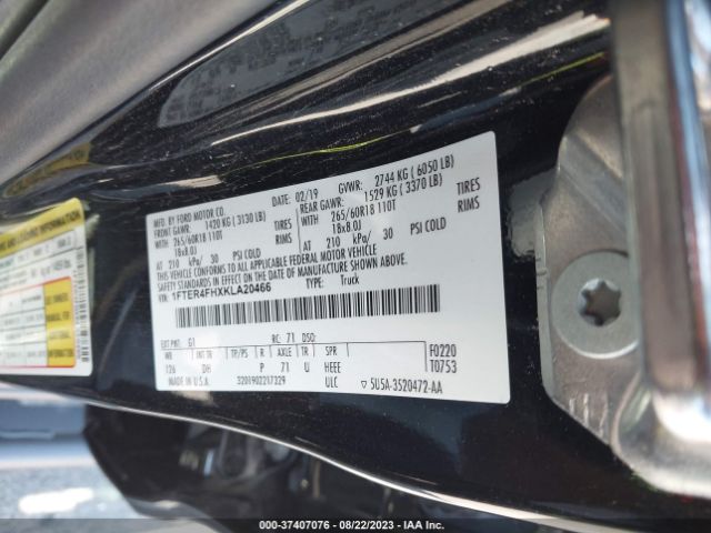 1FTER4FHXKLA20466 Ford Ranger Xl/xlt/lariat