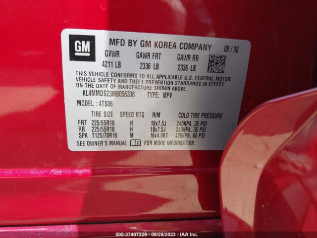 KL4MMDS23MB056336 Buick Encore Gx Select