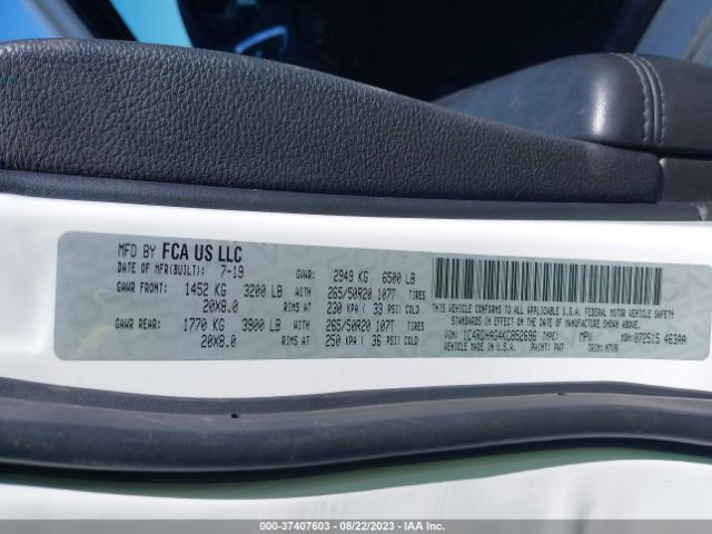 1C4RDHAG4KC852696 Dodge Durango Sxt Plus