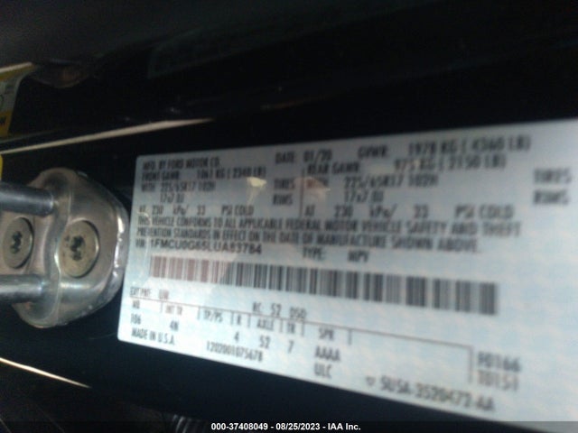 Ford ESCAPE SE 2020 1FMCU0G65LUA83784 Image 9