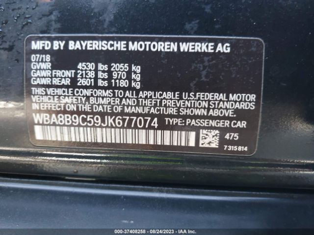 WBA8B9C59JK677074 BMW 3 Series 330i