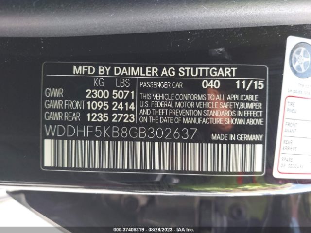 WDDHF5KB8GB302637 Mercedes-Benz E-class E 350