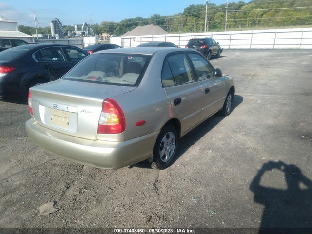 2002 HYUNDAI ACCENT GL VIN: KMHCG45C42U324188