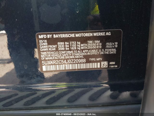 5UXKR2C54J0Z20988 BMW X5 Sdrive35i