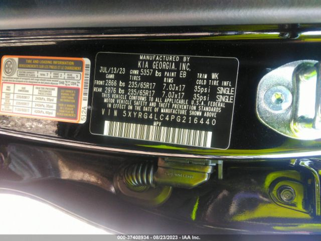 5XYRG4LC4PG216440 KIA SORENTO LX
