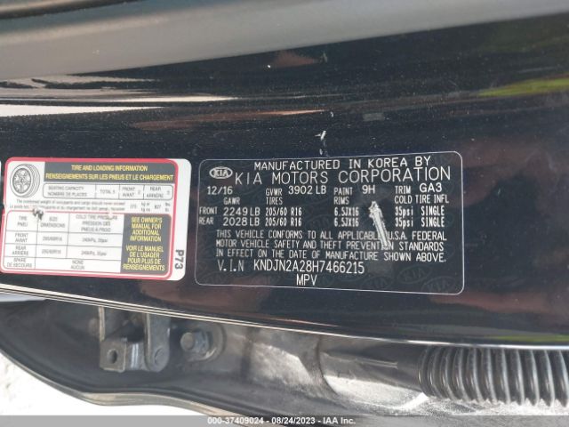KNDJN2A28H7466215 KIA Soul Base
