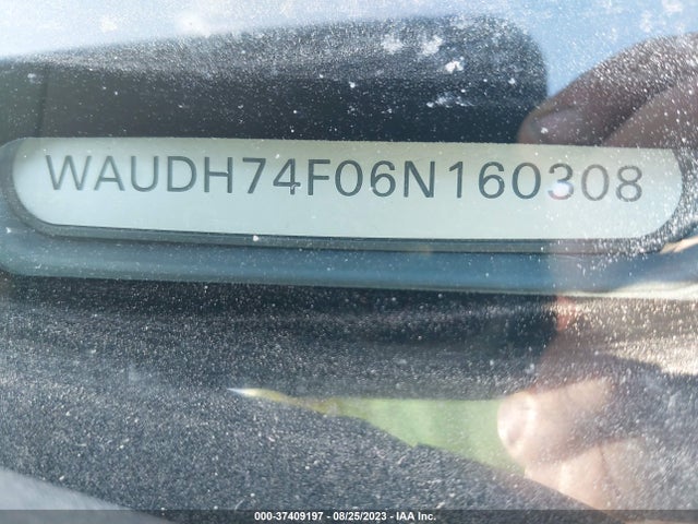 2006 AUDI A6 3.2L VIN: WAUDH74F06N160308