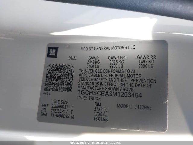Chevrolet Colorado 2wd Lt 2021 1GCHSCEA3M1203464 Image 9