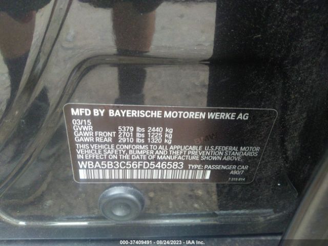 WBA5B3C56FD546583 BMW 5 Series 535i Xdrive