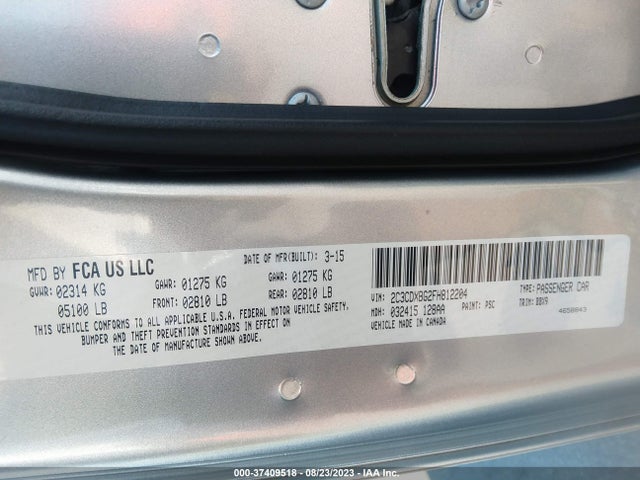 Dodge Charger Se 2015 2C3CDXBG2FH812204 Image 9