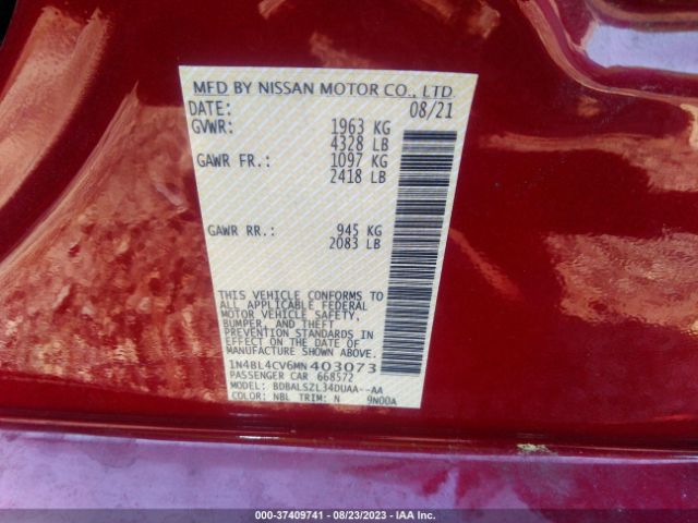 1N4BL4CV6MN403073 Nissan Altima 2.5 Sr