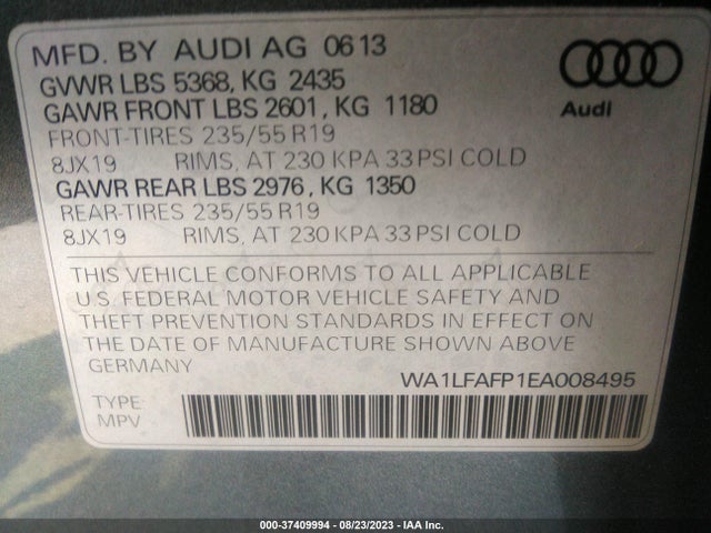WA1LFAFP1EA008495 Audi Q5 Premium Plus