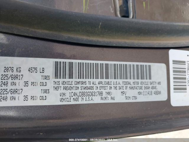 1C4NJDBB3GD631708 Jeep Compass Sport