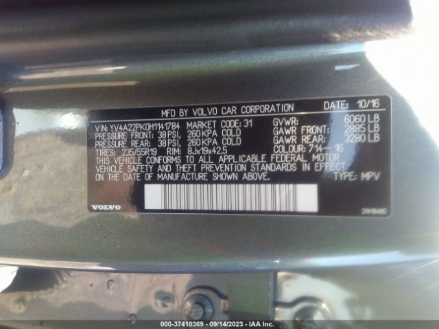 YV4A22PK0H1141784 Volvo Xc90 T6 Momentum