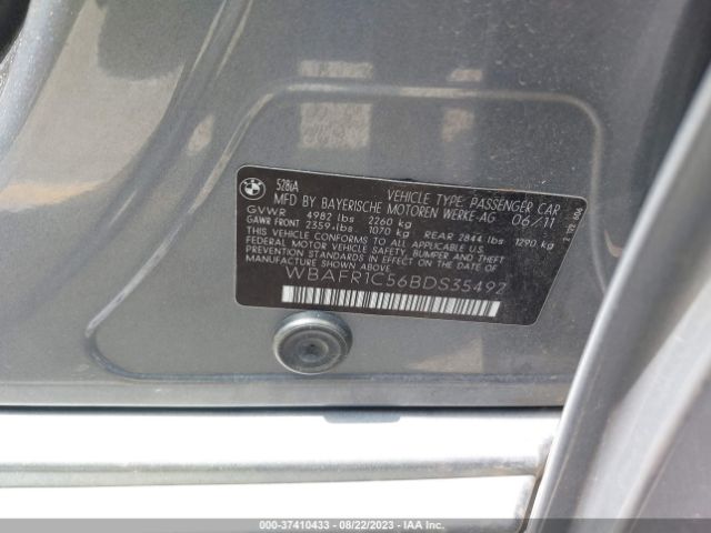 2011 BMW 5 SERIES WBAFR1C56BDS35492 Photo 8