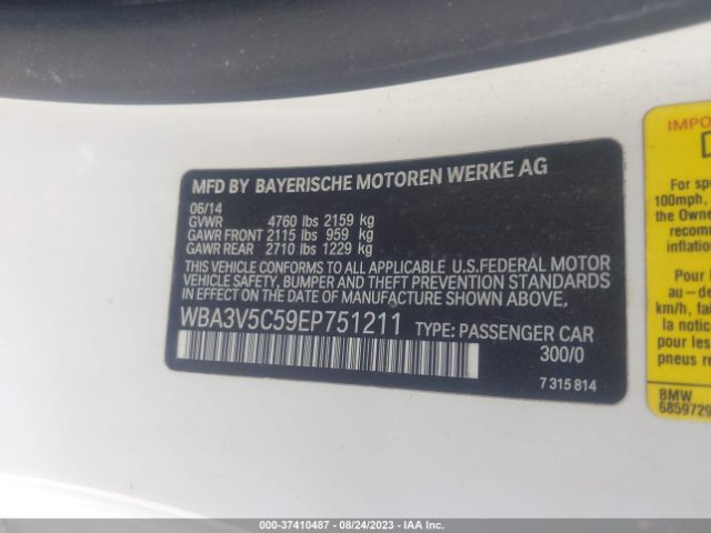 WBA3V5C59EP751211 BMW 4 Series 428i