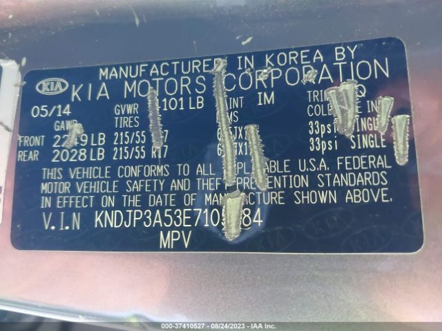 KNDJP3A53E7105884 KIA SOUL +