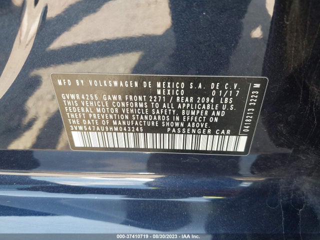 3VW547AU9HM043245 Volkswagen Golf Gti S/se/autobahn/sport