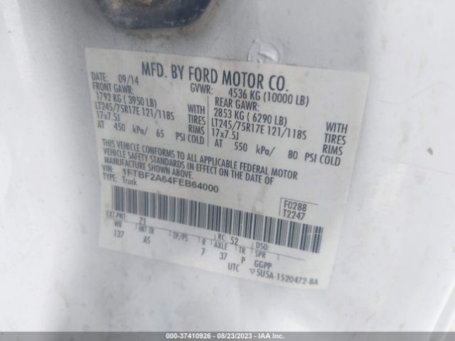 1FTBF2A64FEB64000 Ford Super Duty F-250 Srw Xl/xlt