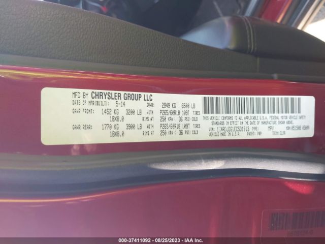 1C4RDJDG1EC531013 Dodge DURANGO LIMITED