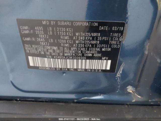 4S4BSAJC9K3336566 Subaru Outback Limited