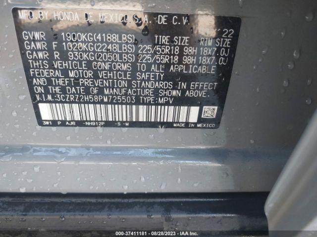 3CZRZ2H58PM725503 Honda HR-V SPORT