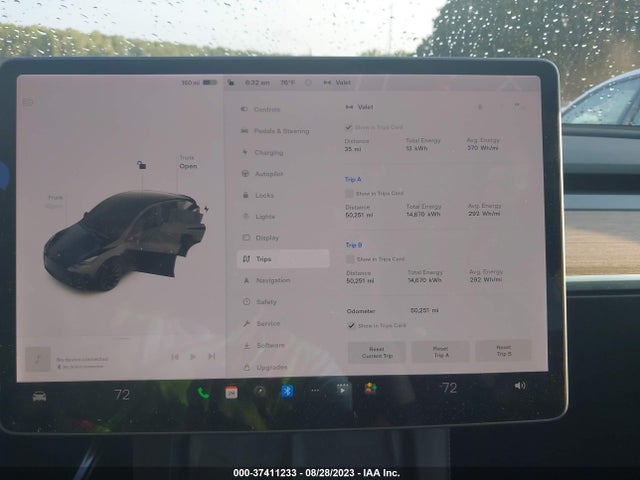 2021 TESLA MODEL Y LONG RANGE VIN: 5YJYGDEE1MF125672