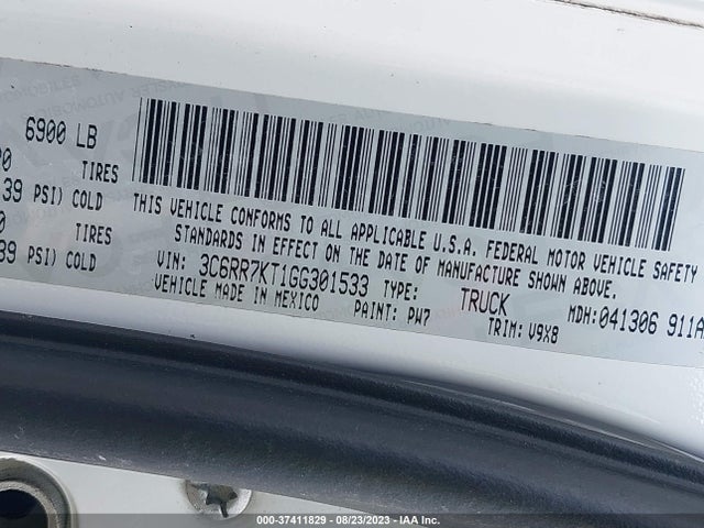 RAM 1500 Express 2016 3C6RR7KT1GG301533 Image 9