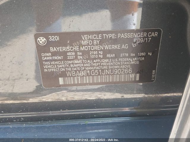 WBA8E1G51JNU90266 BMW 320i