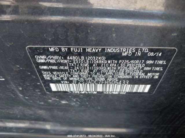 JF2SJADC7FH505433 Subaru Forester 2.5i Premium