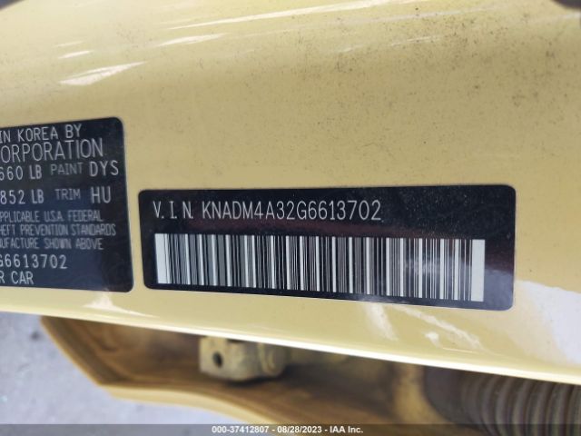 KNADM4A32G6613702 KIA RIO LX