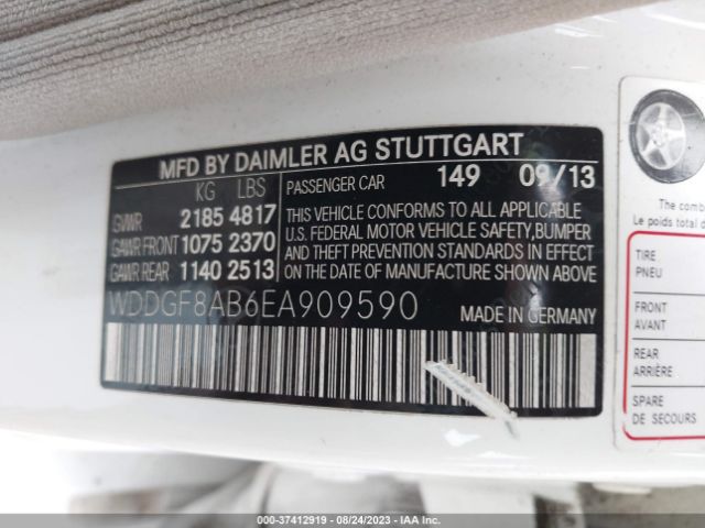WDDGF8AB6EA909590 Mercedes-Benz C-class C 300