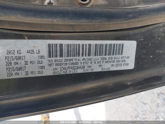 1C4NJPFA3GD604284 Jeep Patriot High Altitude Edition
