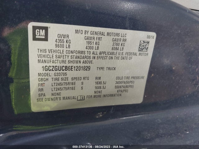 Chevrolet EXPRESS CARGO VAN 2014 1GCZGUCB6E1201829 Image 9