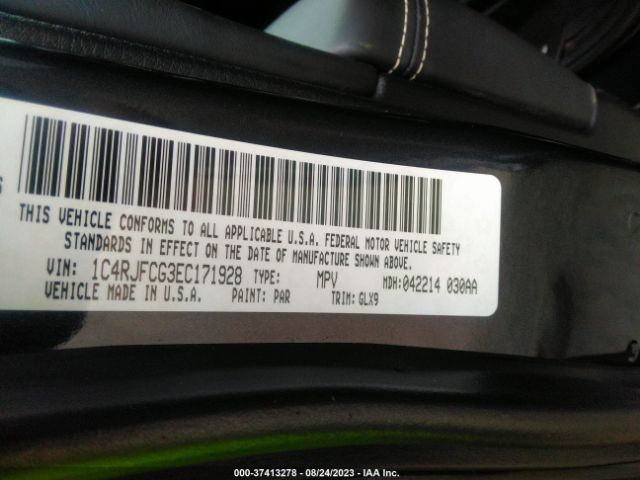 1C4RJFCG3EC171928 Jeep Grand Cherokee Overland