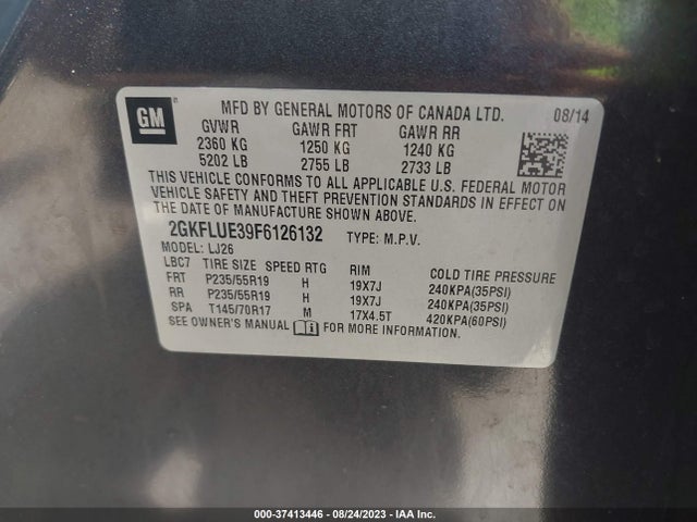 2GKFLUE39F6126132 GMC Terrain Denali
