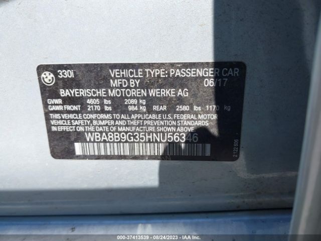 WBA8B9G35HNU56346 BMW 3 Series 330i