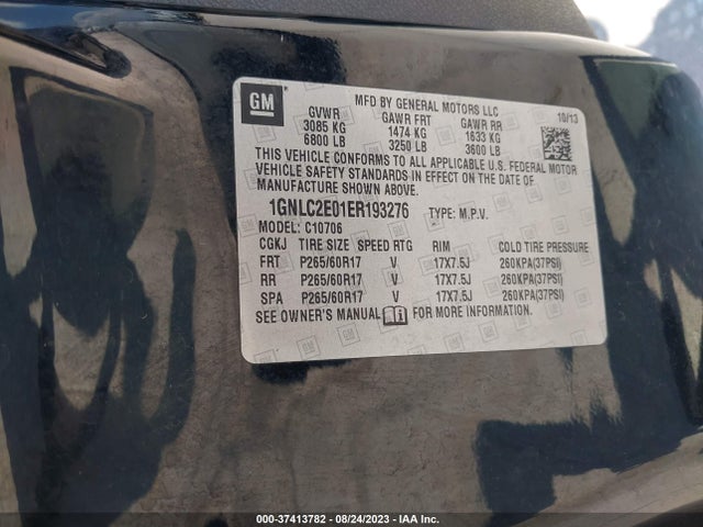 Chevrolet Tahoe Commercial 2014 1GNLC2E01ER193276 Image 9