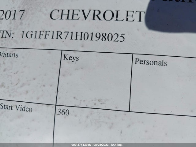 Chevrolet Camaro 1ss 2017 1G1FF1R71H0198025 Image 9