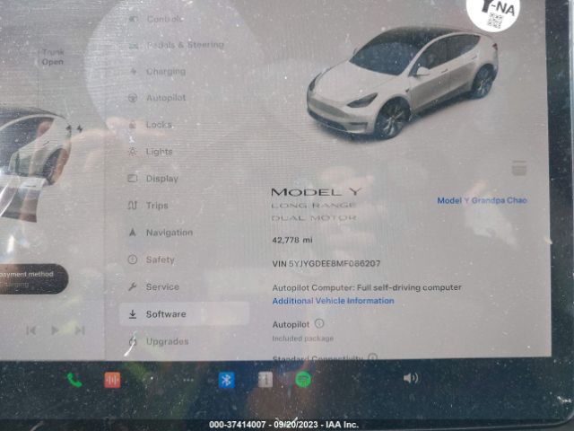 5YJYGDEE8MF086207 Tesla Model Y Long Range
