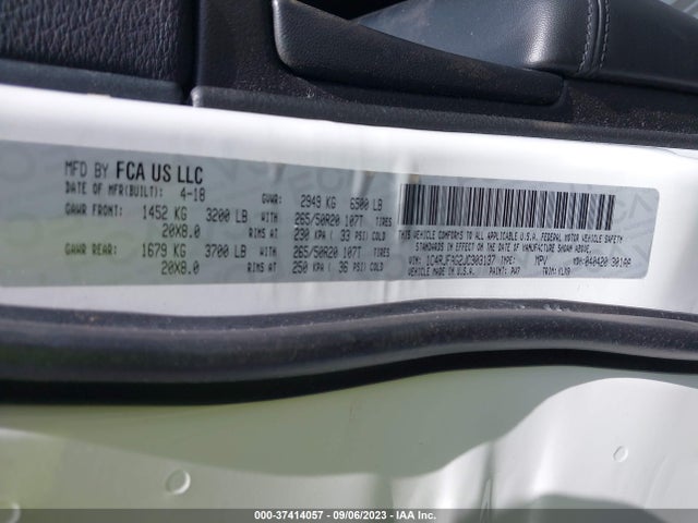 1C4RJFAG2JC303137 Jeep Grand Cherokee