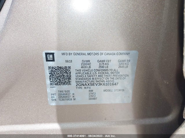 Chevrolet EQUINOX LS 2019 2GNAXSEV3K6101647 Image 9
