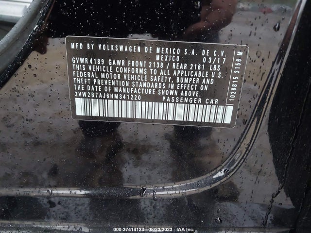 3VW2B7AJ6HM341220 Volkswagen Jetta 1.4t S