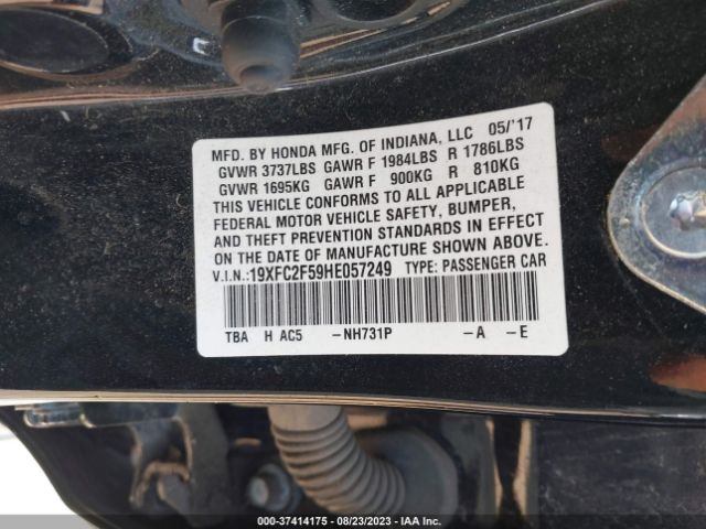 19XFC2F59HE057249 Honda Civic Sedan Lx