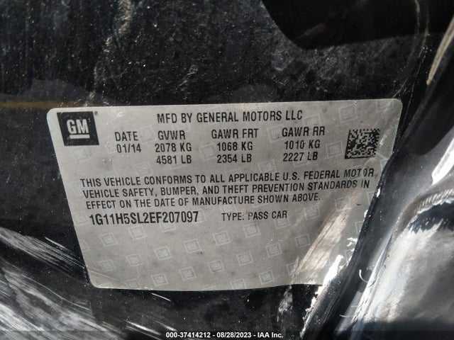 Chevrolet MALIBU LTZ 2014 1G11H5SL2EF207097 Image 9