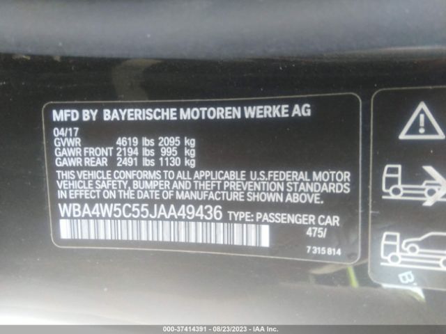 WBA4W5C55JAA49436 BMW 4 Series 430i Xdrive