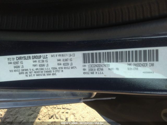 1C3CDZAG5EN174789 Dodge AVENGER SE