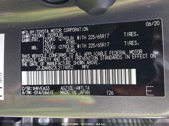 JTJDARBZ2L2174852 Lexus Nx Nx 300