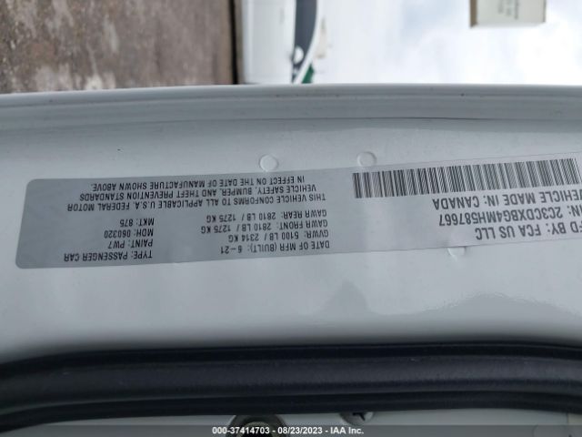 2C3CDXBG4MH587667 Dodge Charger Sxt